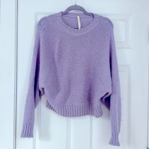 Lilac Oversized Sweater - 100% Alpaca